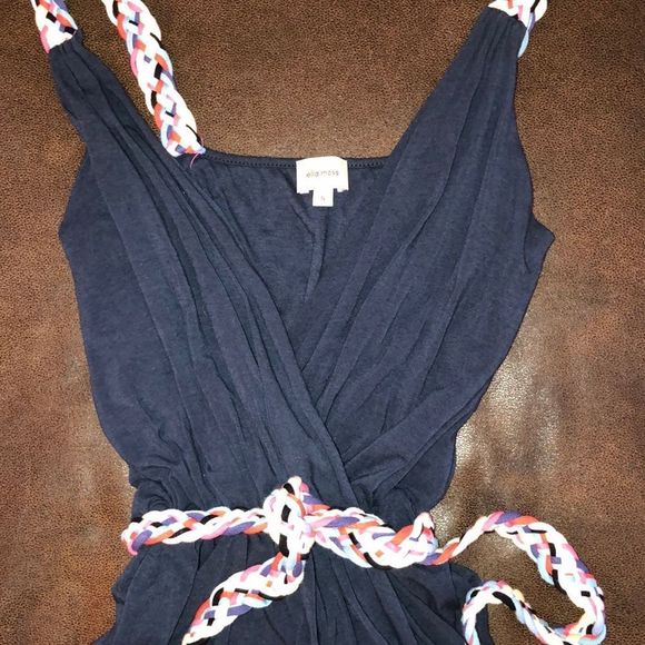 Anthropologie Ella Moss Rope Braided Belt Top Sm - Picture 2 of 4